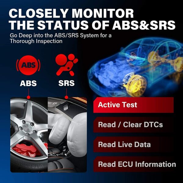 Automotive OBD Car ABS SRS Scanner CR619 Code Reader Engine OBD2 Diagnostic Tool - Image 4