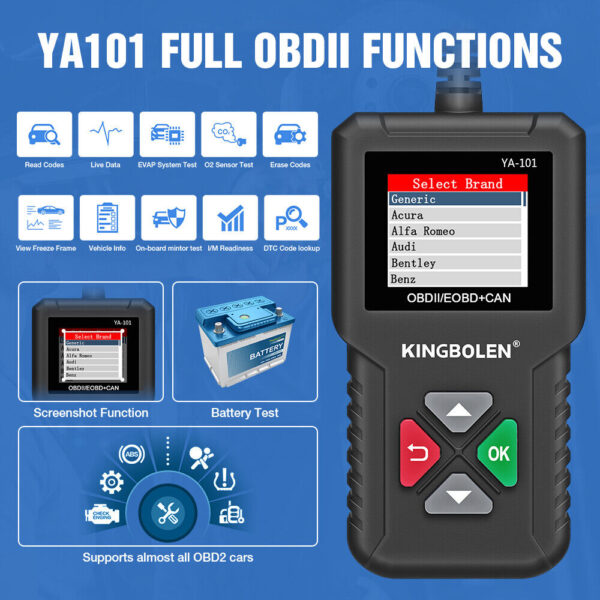 Automotive OBD Code Reader OBD2 Scanner Car Check Engine Fault Diagnostic Tool - Image 4