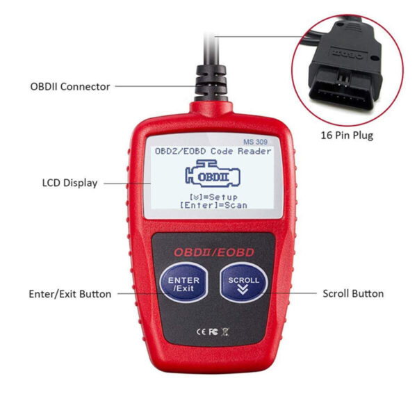 Automotive OBD Code Reader OBD2 Scanner Car Check Engine Fault Diagnostic Tool - Image 4