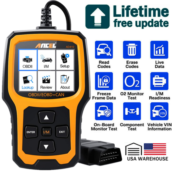 Automotive OBD2 Code Reader Scanner Car Engine Diagnostic Tool Shut off Light - Image 3