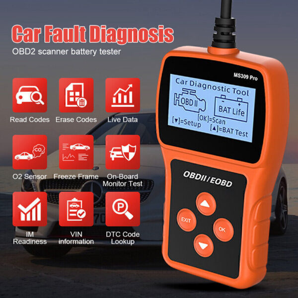 Automotive OBD2 Diagnostic Scanner Car Check Engine Light OBD Code Reader Fault - Image 2