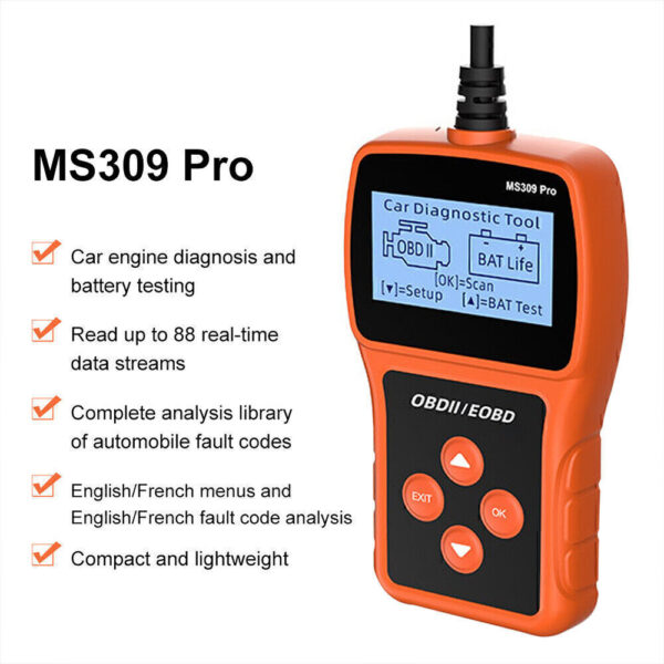 Automotive OBD2 Diagnostic Scanner Car Check Engine Light OBD Code Reader Fault - Image 5