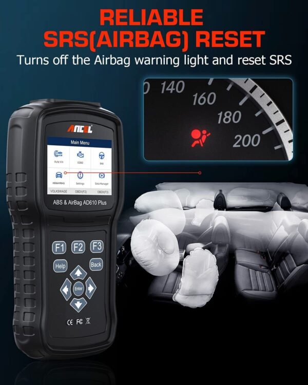 Automotive OBD2 Scanner ABS SRS Bi-Directional Scan Tool ABS Bleeding Oil Reset - Image 4