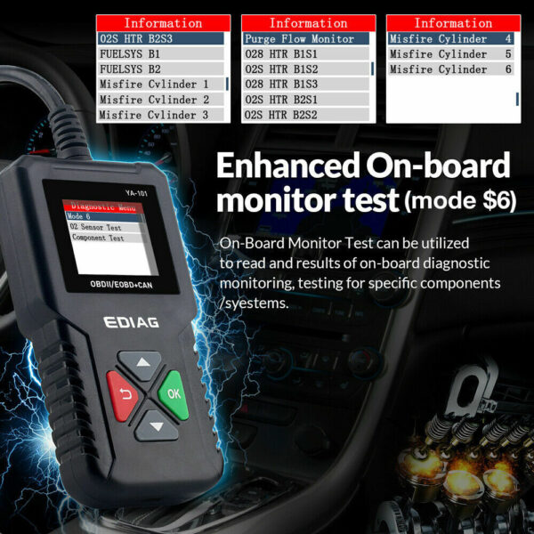 Automotive OBD2 Scanner Code Reader Car Check Engine Fault Diagnostic Scan Tool - Image 3