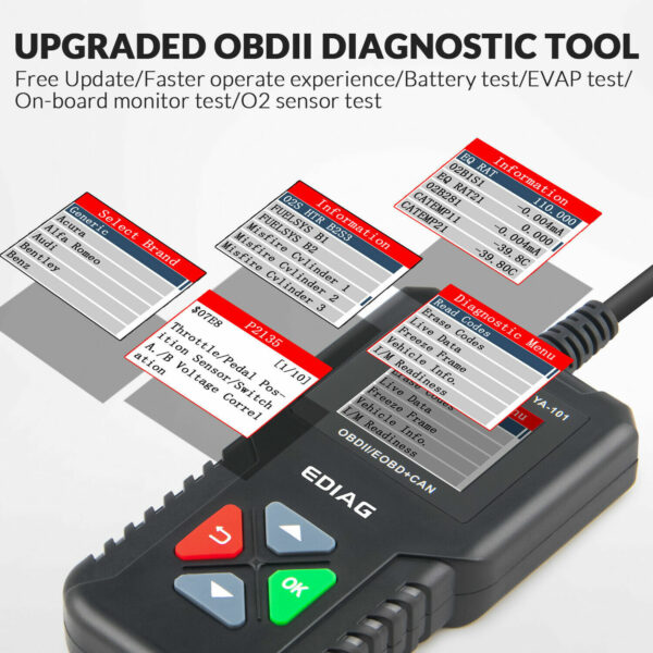 Automotive OBD2 Scanner Code Reader Car Check Engine Fault Diagnostic Scan Tool - Image 4