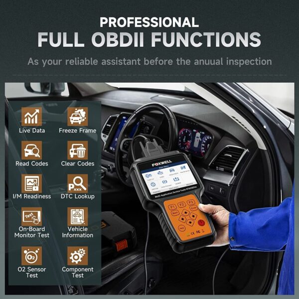 Automotive OBD2 Scanner Diagnostic Tool ABS SRS BRT DPF Injector TPMS EPB Reset - Image 6