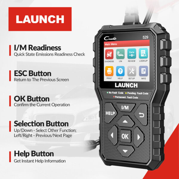 Automotive OBD2 Scanner EOBD Code Reader Check Engine Fault Car Diagnostic Tool - Image 3