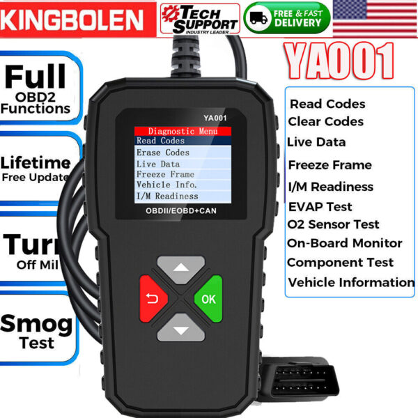 Automotive OBD2 Scanner OBD Code Reader Car Diagnostic Tool Check Engine Fault - Image 4