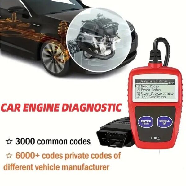 Automotive OBD2 Scanner OBD Code Reader Car Diagnostic Tool Check Engine Fault - Image 3