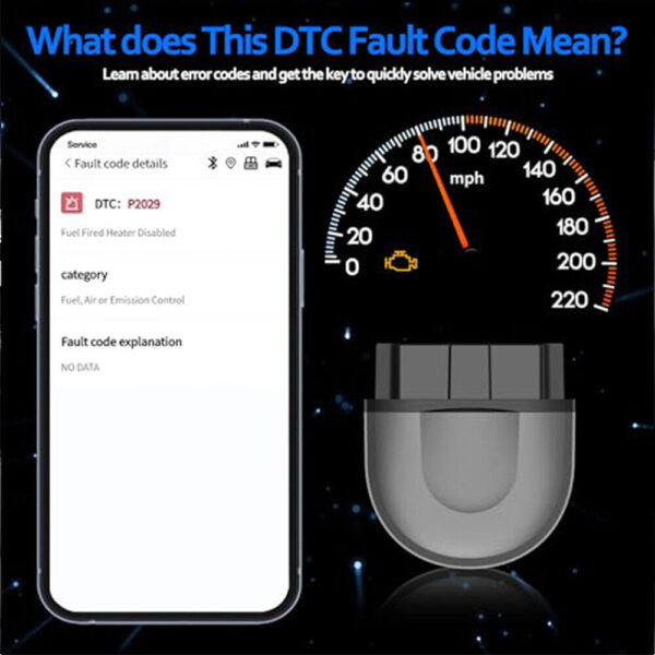 Automotive OBD2 Scanner OBDII Code Reader Car Diagnostic Tool Check Engine Fault - Image 4