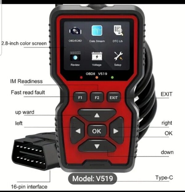 Automotive OBD2 Scanner Professional Code Read Engine System Car Diagnostic Tool - Image 4