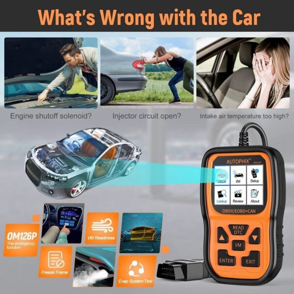 Autophix OBD2 Scanner OM126P Check Engine Code Reader Car Diagnostic Tool - Image 6