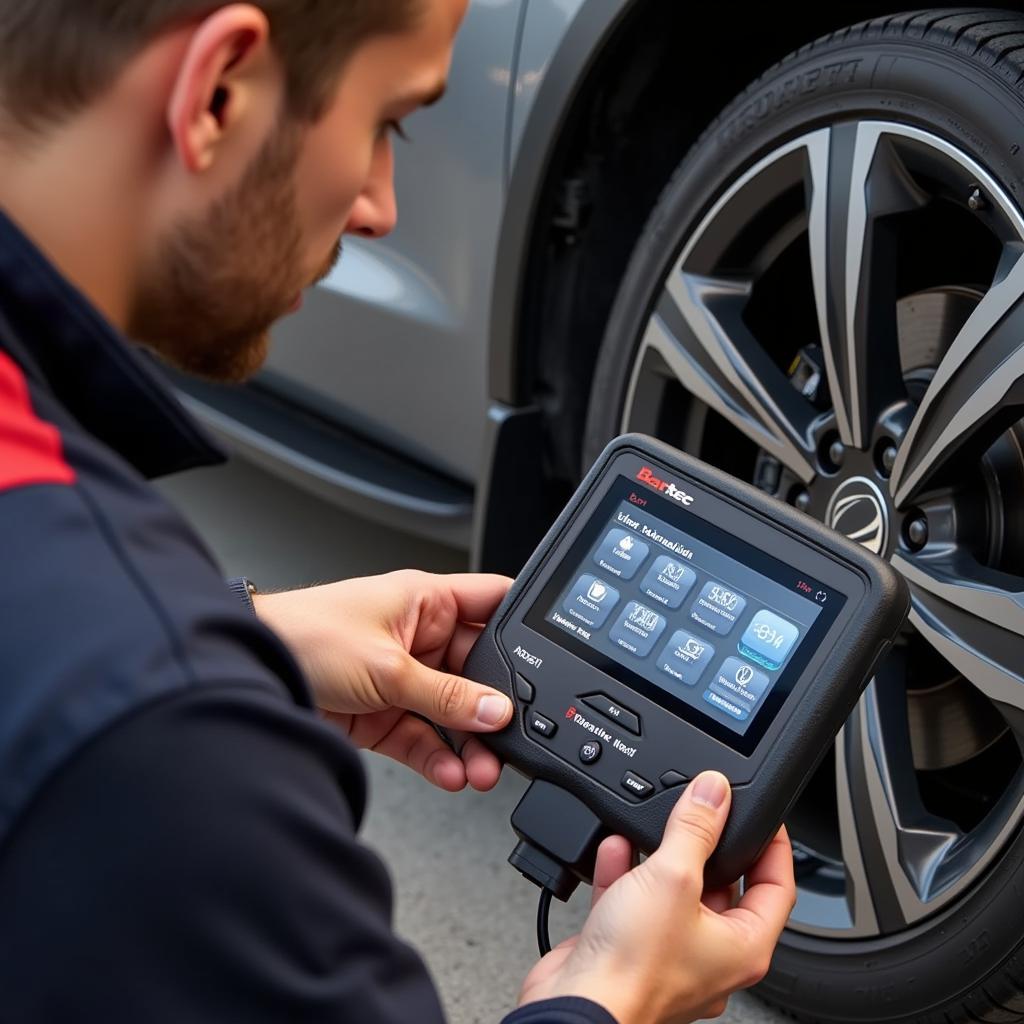 Bartec TPMS Tool in Use