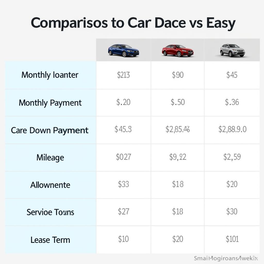 Best Car Lease Deals Comparison Table