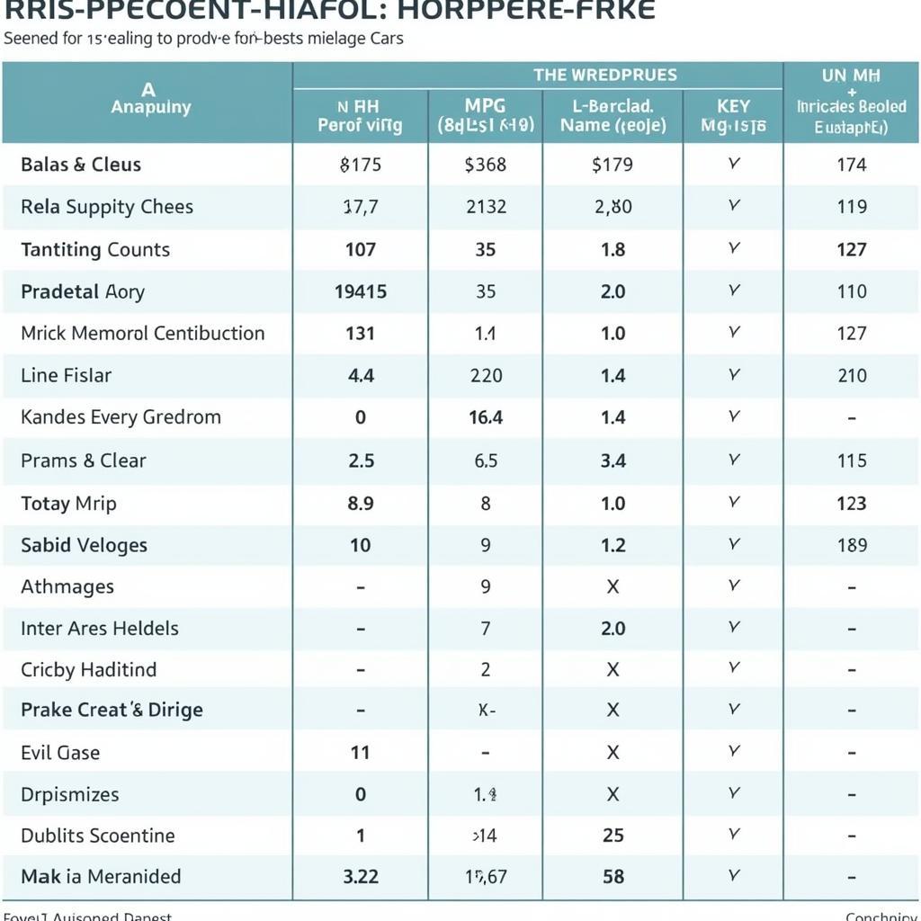 Comparing Best Gas Mileage Cars