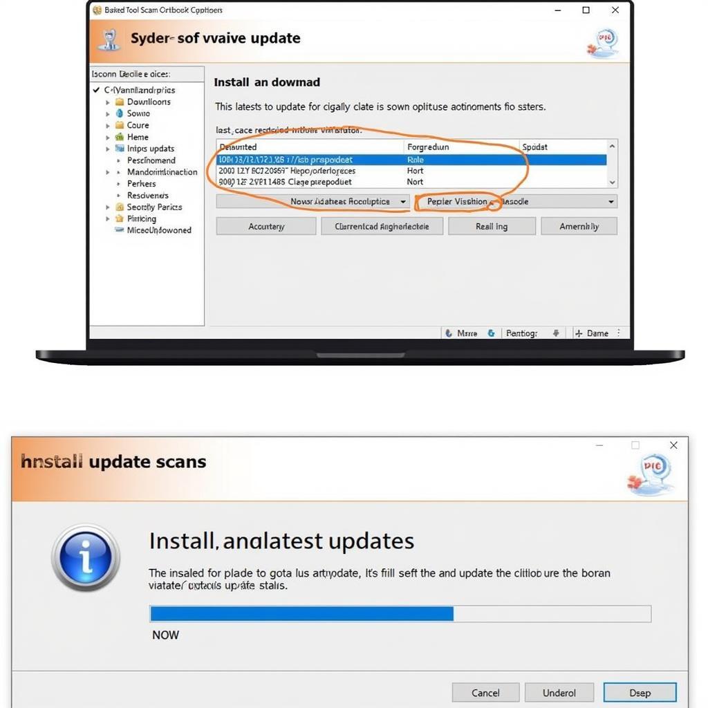 Best Scan Tool Updates: Diagnostic Software Update Screen