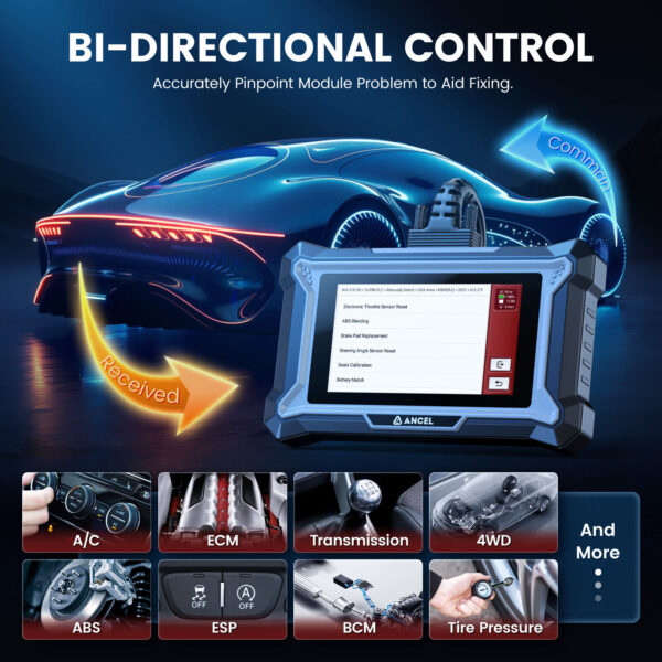 Bi-directional OBD2 Scanner Car Diagnostic Tool Fit For Kia & Hyundai ECU Coding - Image 5