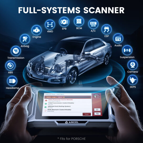 Bi-directional OBD2 Scanner Full System Scan Fit For Porsche Cayenne 911 Cayman - Image 5