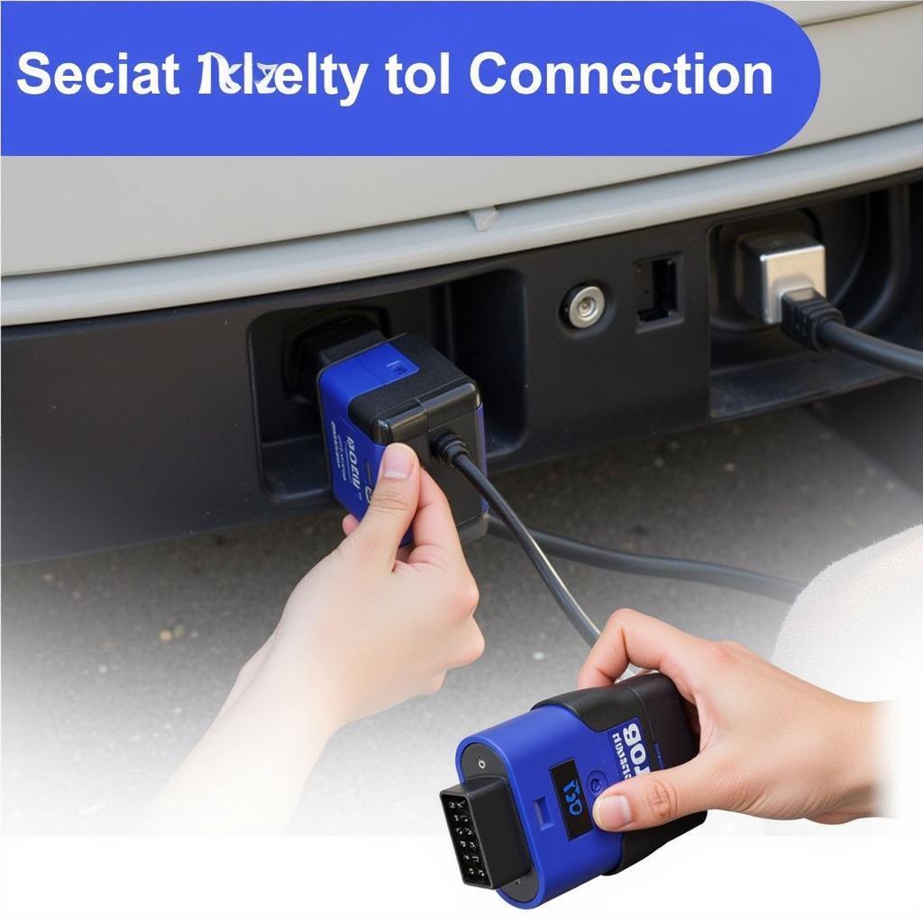 Bluedriver Bluetooth OBDII Scan Tool Connected to a Car's OBD2 Port