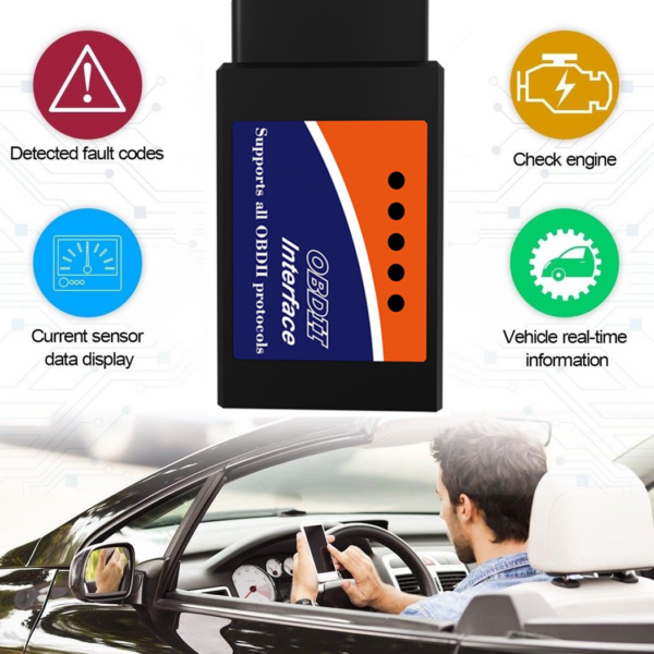 Bluetooth OBD2 OBDII Automotive Scanner For Android Torque Car Fault Code Reader - Image 3