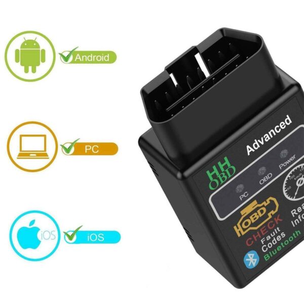 Bluetooth OBD2 OBDII car diagnostic code reader scanner tool for iOS, Android PC - Image 2