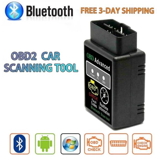 Bluetooth OBD2 OBDII car diagnostic code reader scanner tool for iOS, Android PC - Image 4