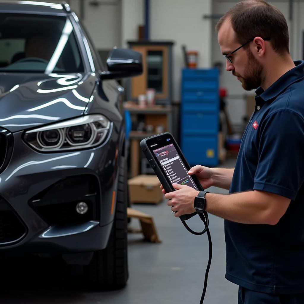 BMW i910 Scan Tool in Action