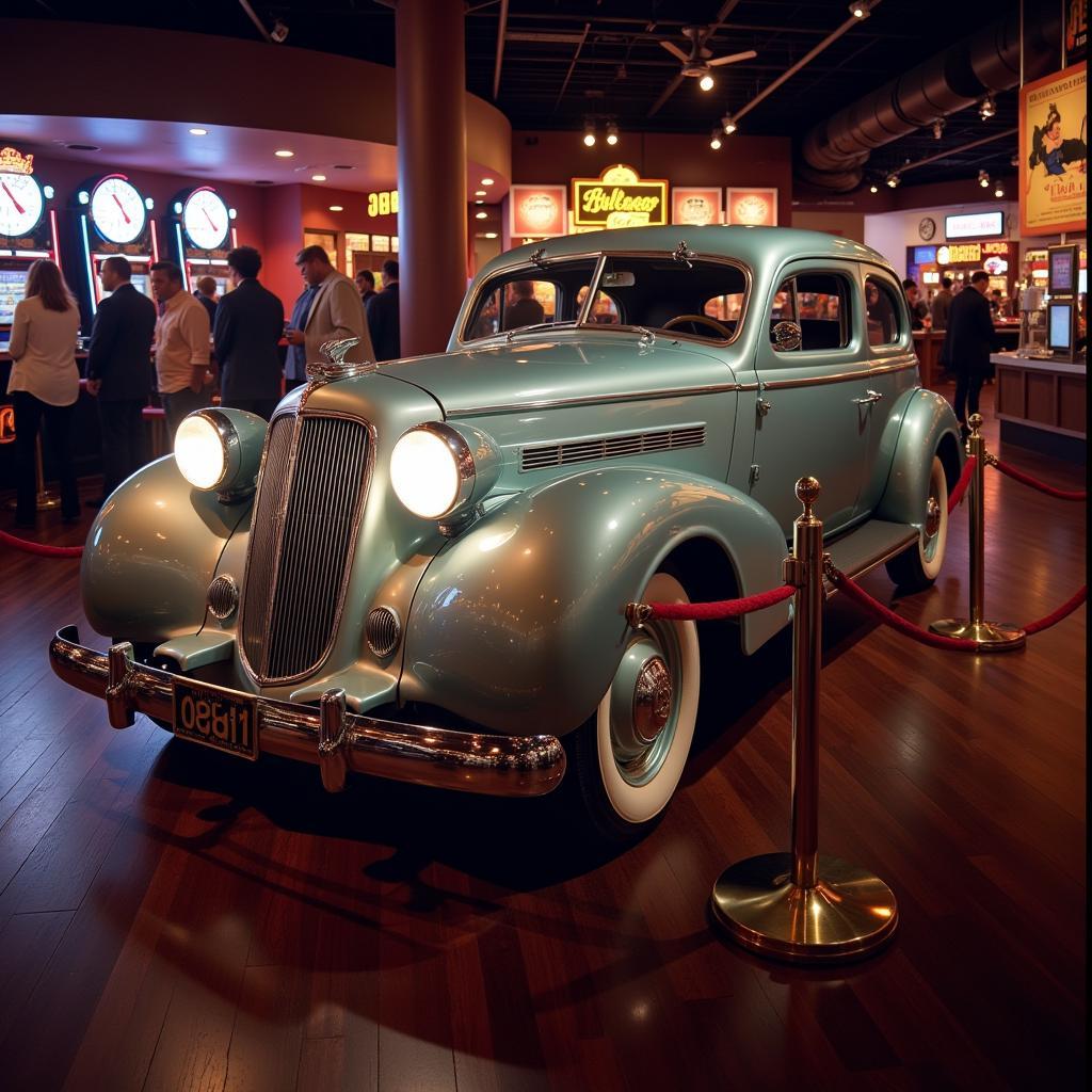 Bonnie and Clyde Death Car Casino Display