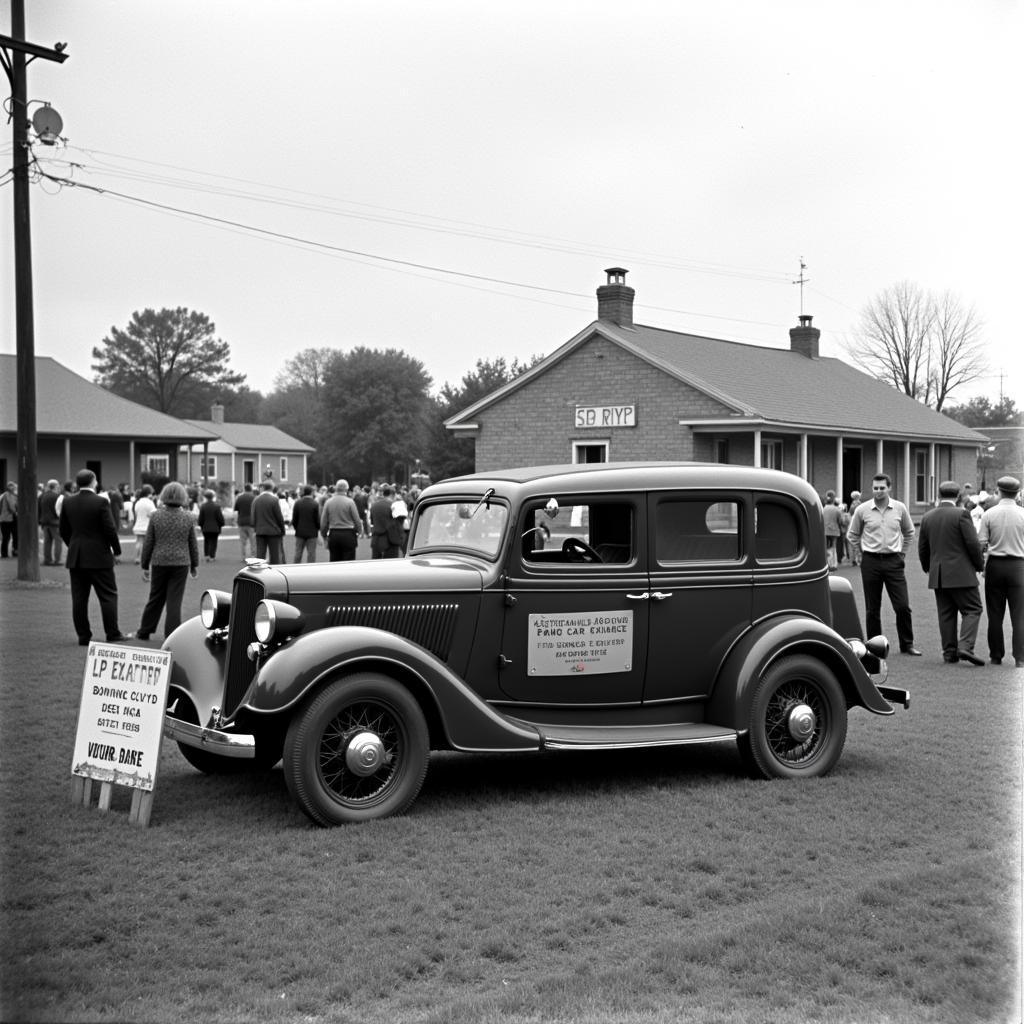 Bonnie and Clyde Death Car Early Display