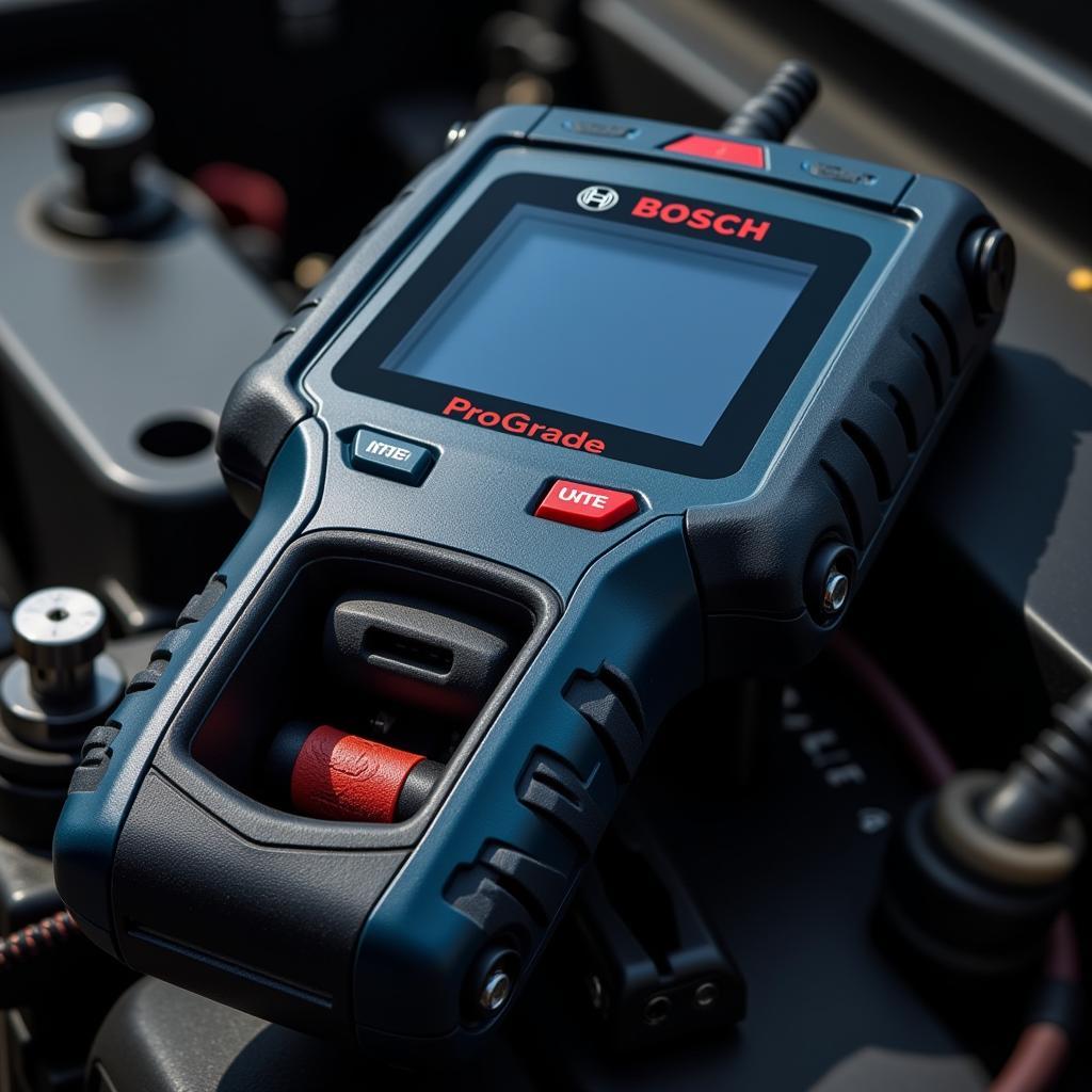 Bosch ProGrade OBD II Scan Tool Close-Up