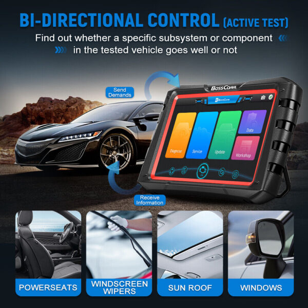 BossComm IFIX980 OBD2 Scanner Bidirectional Car Code Reader Coding Programming - Image 4