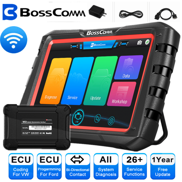 BossComm IFIX980 OBD2 Scanner Bidirectional Car Code Reader Coding Programming - Image 2