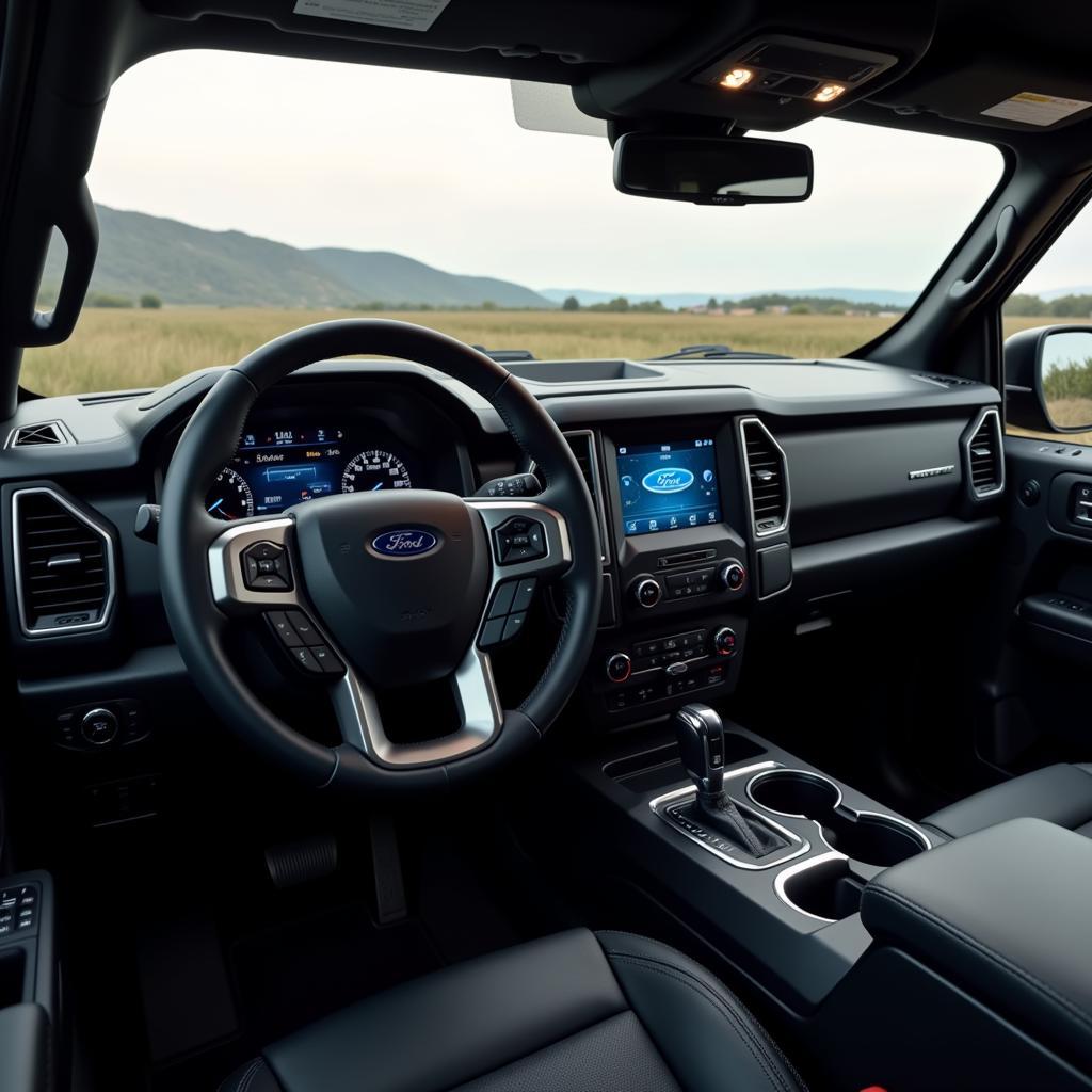 Modern technology inside the Ford Bronco