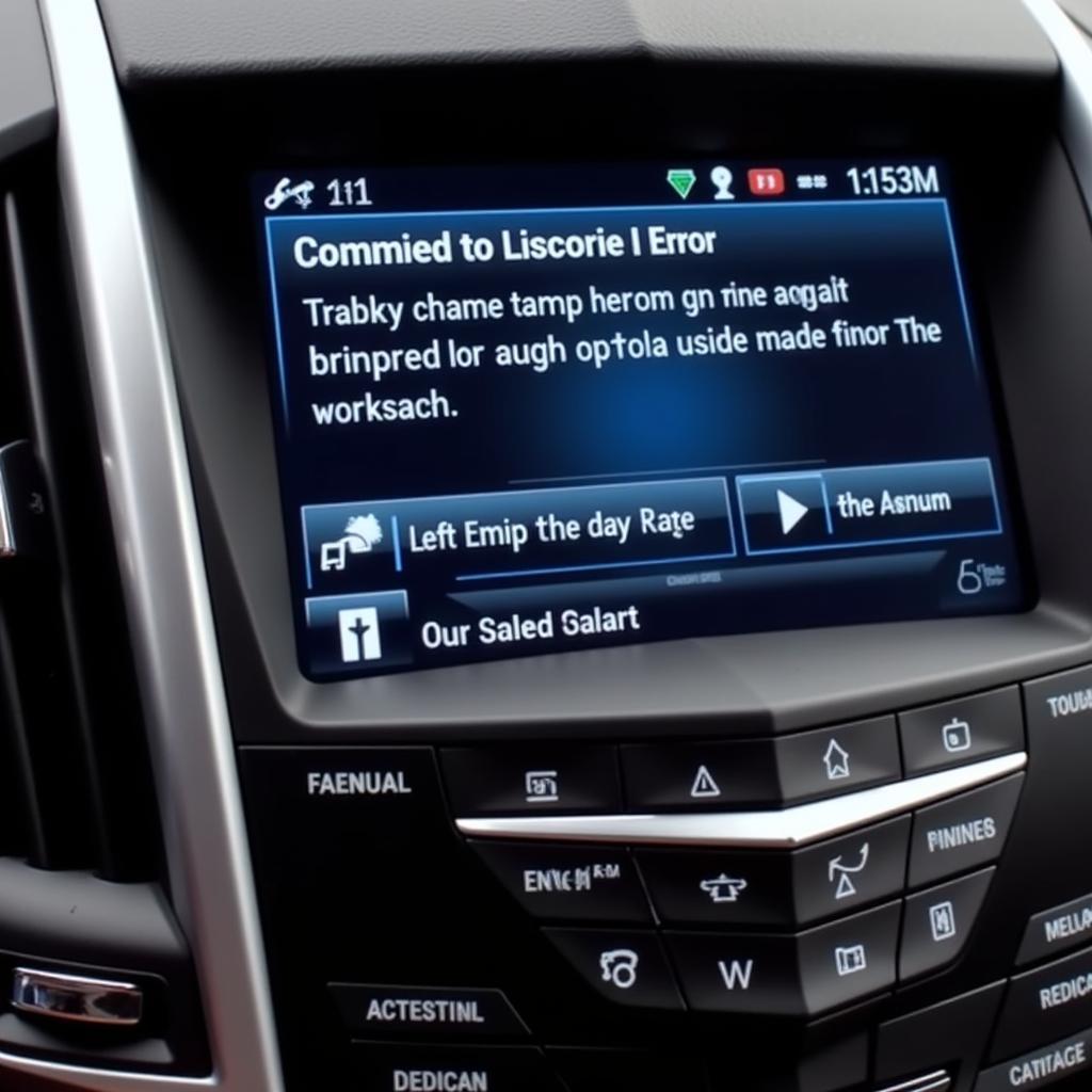 Cadillac SRX CUE Infotainment System Troubleshooting