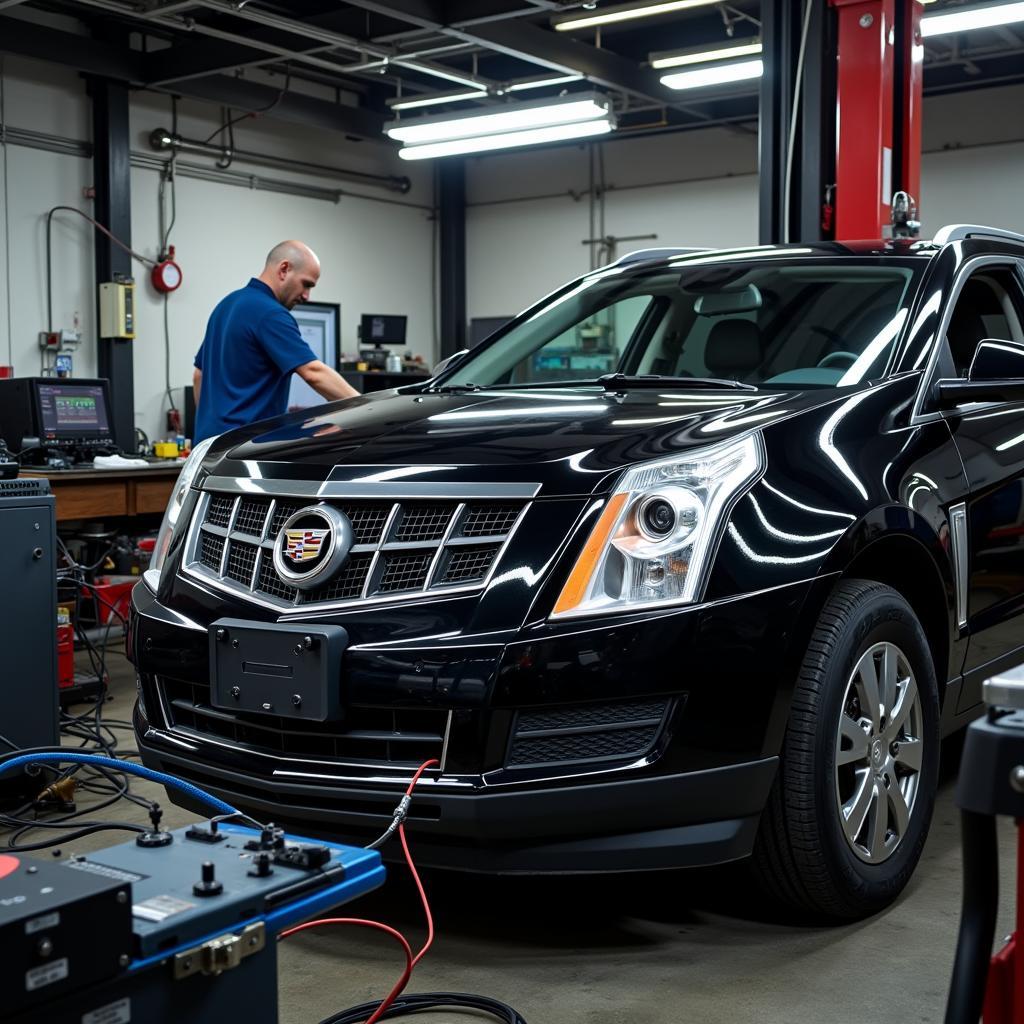 Cadillac SRX Undergoing Diagnostic Testing