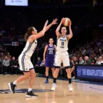 Caitlin Clark Making an Assist in a WNBA Game