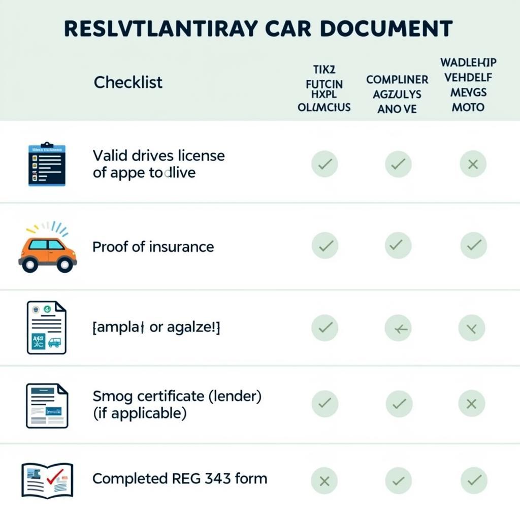 California DMV Car Registration Documents Required