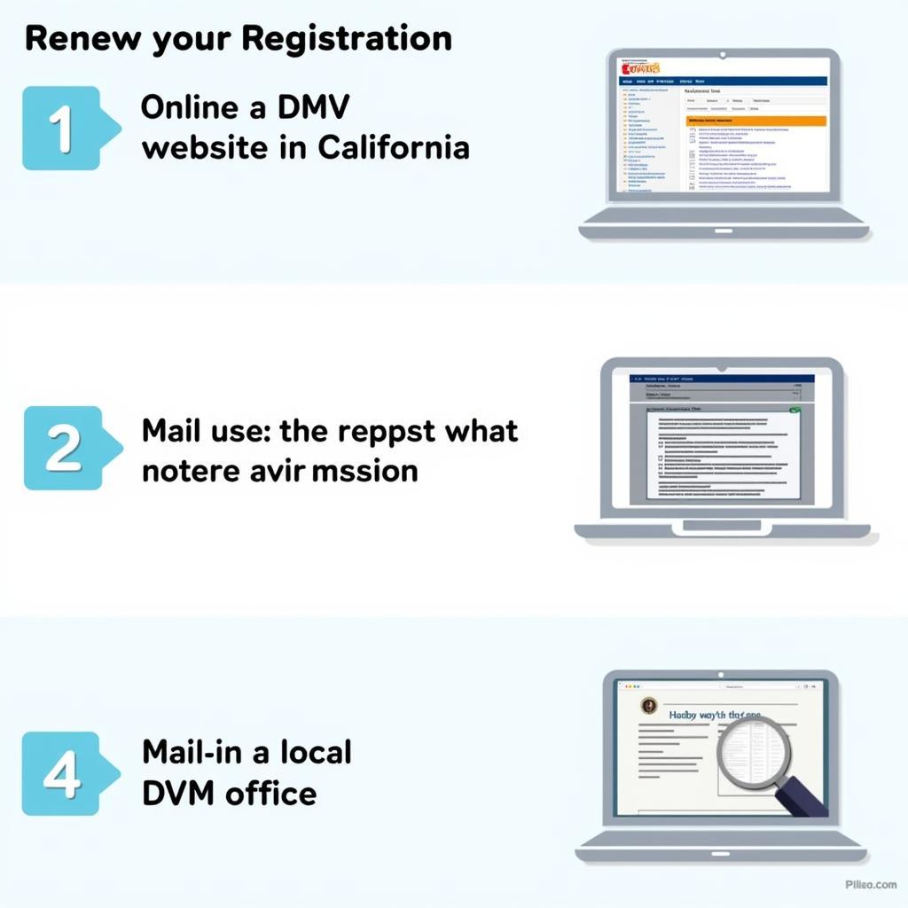 California DMV Car Registration Renewal Options