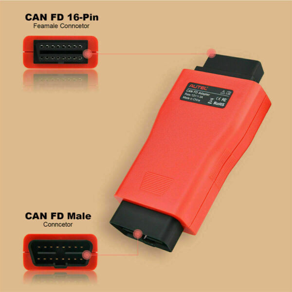 CAN FD Adapter Work with VCI connector for Autel Diagnostic Scanner Tool Elite