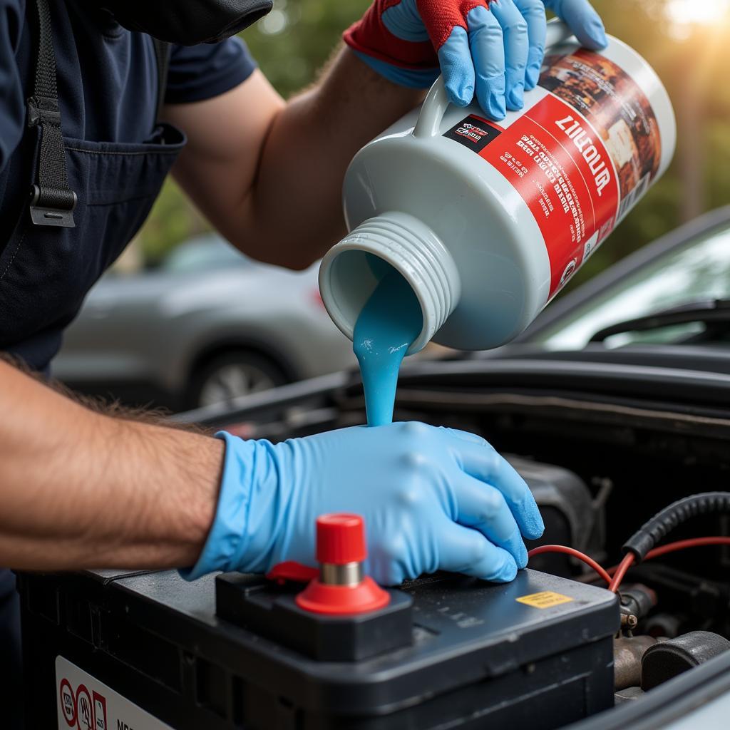 Safety Precautions When Handling Car Battery Electrolyte