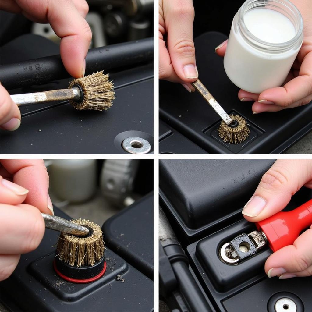 Car Battery Terminal Cleaning