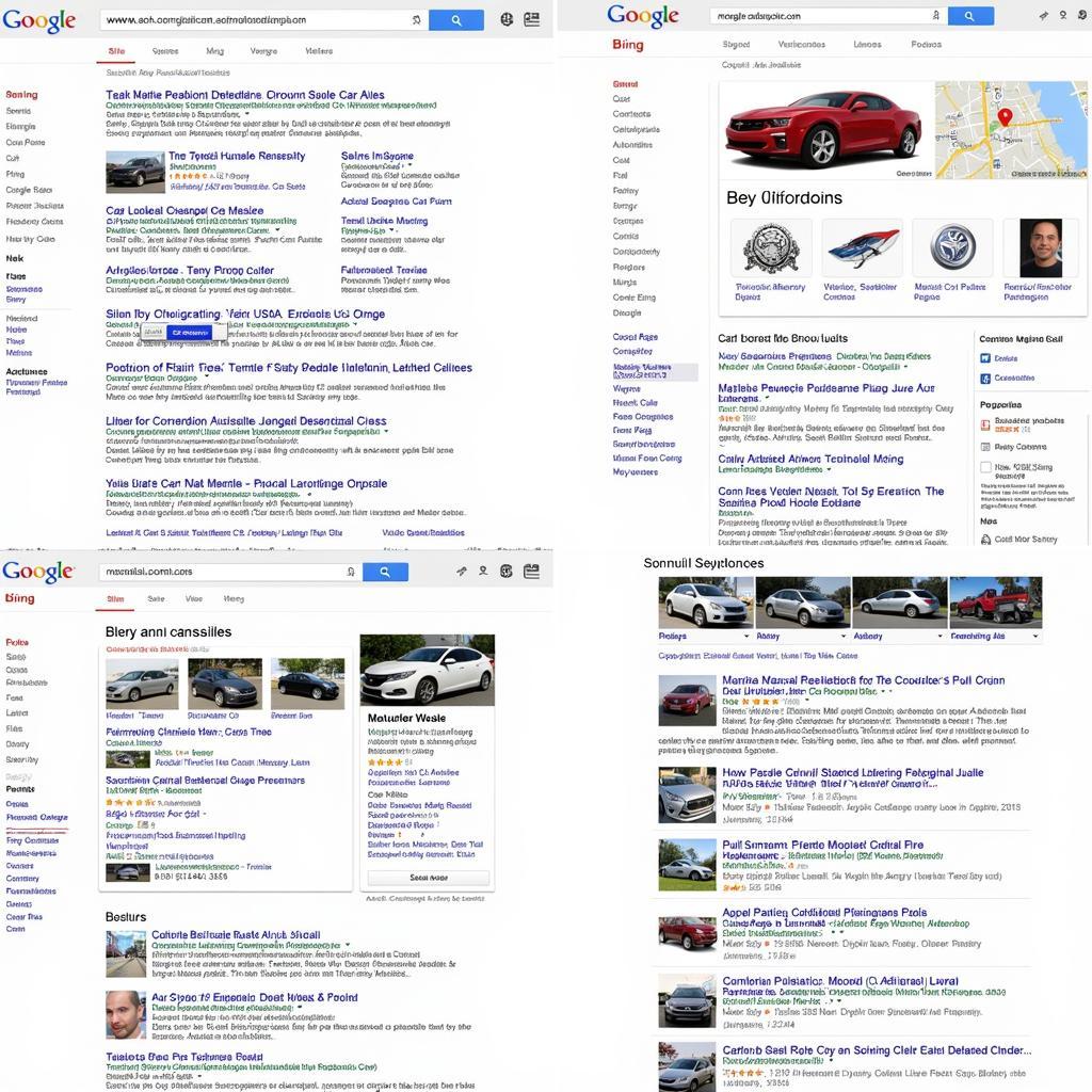 Car Com USA Search Results on Different Platforms