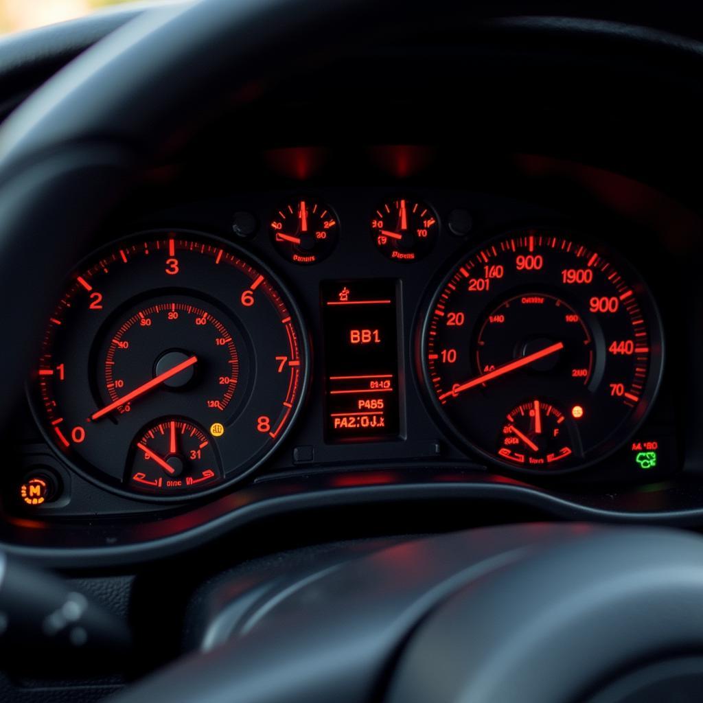 Close-Up View of a Car Dashboard