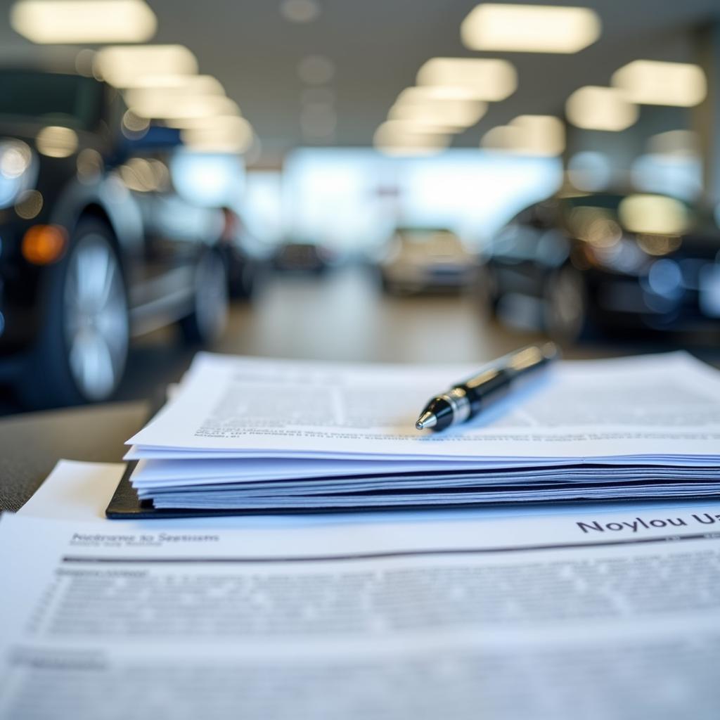 Car Dealership Paperwork