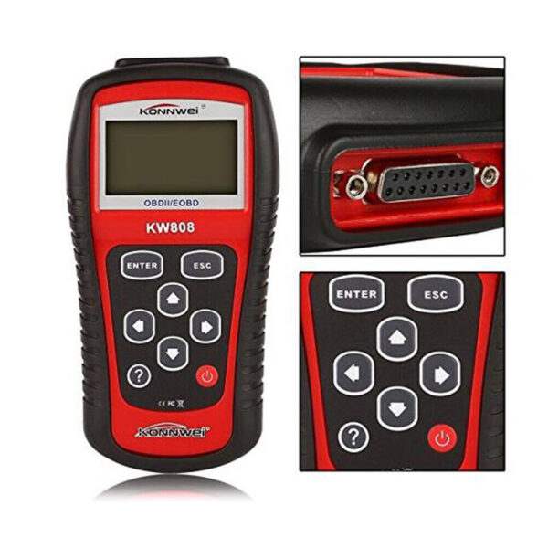 Car Diagnostic Scanner Code Reader Tester KW808 MS509 OBD2 OBDII EOBD Kit- - Image 5