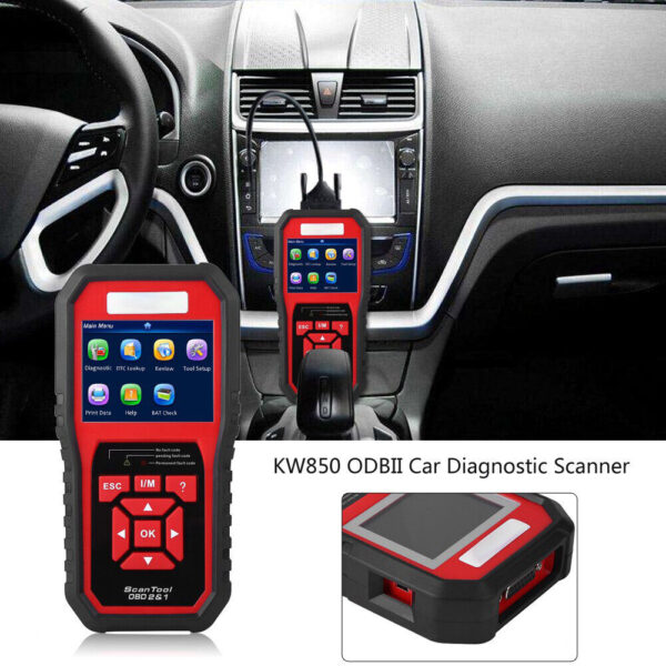 Car Diagnostic Scanner KW850 OBDII OBD2 EOBD Car Diagnostic Scanner - Image 4