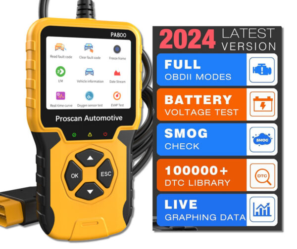 Car Diagnostic Tool Engine Management Code Reader Scanner Reset Fault OBD2 - Image 2