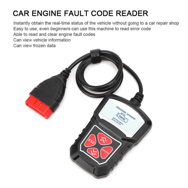 Car Engine Fault Scanner Diagnostic Instrument Code Reader OBD2 Auto Test Tool - Image 5