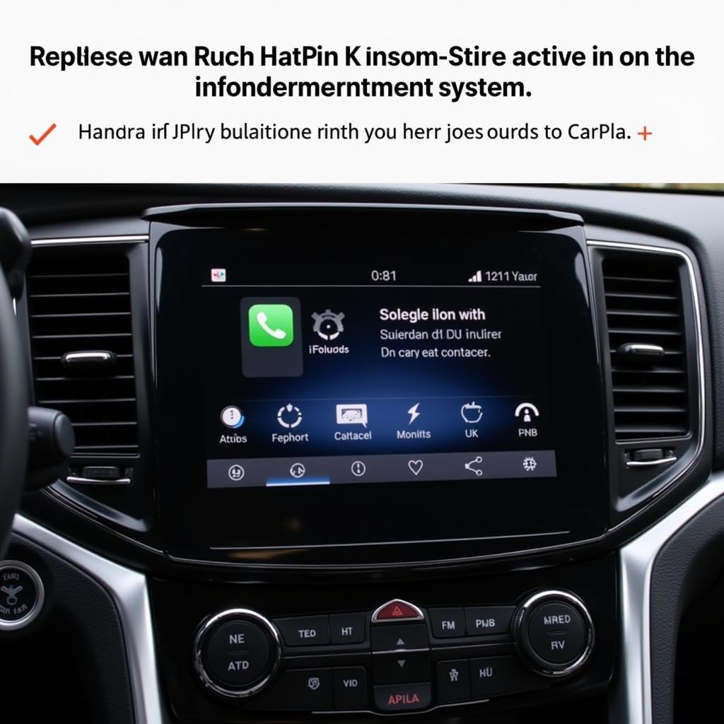 Car Infotainment System with CarPlay Interface