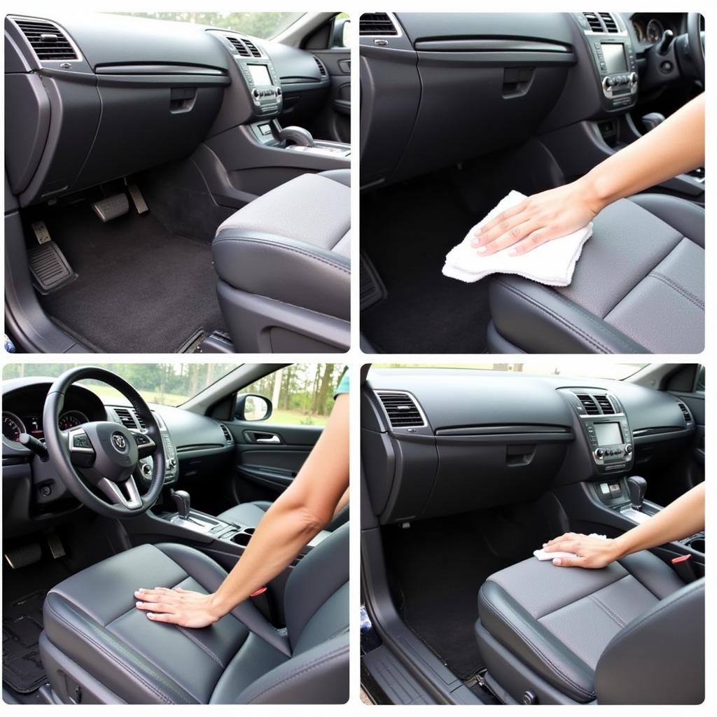 Cleaning Car Interior